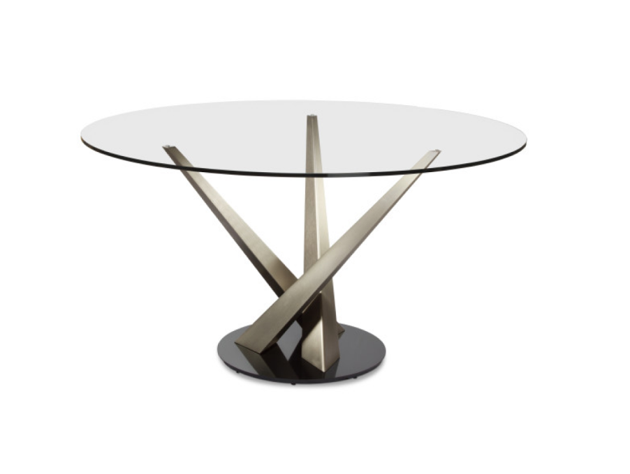 Crystal Round Dining Table